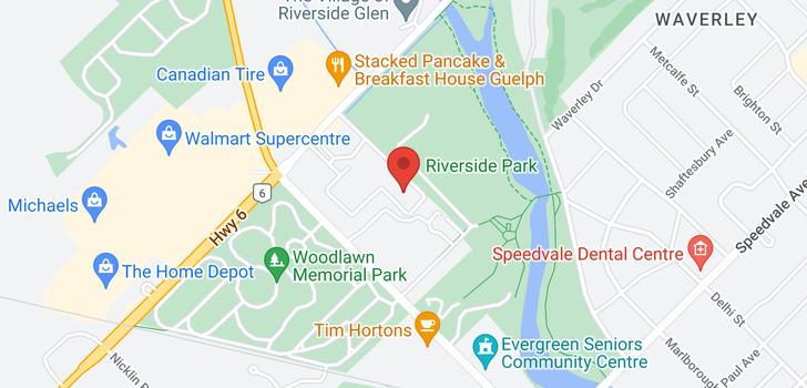 map of 411 -  23 WOODLAWN Road E